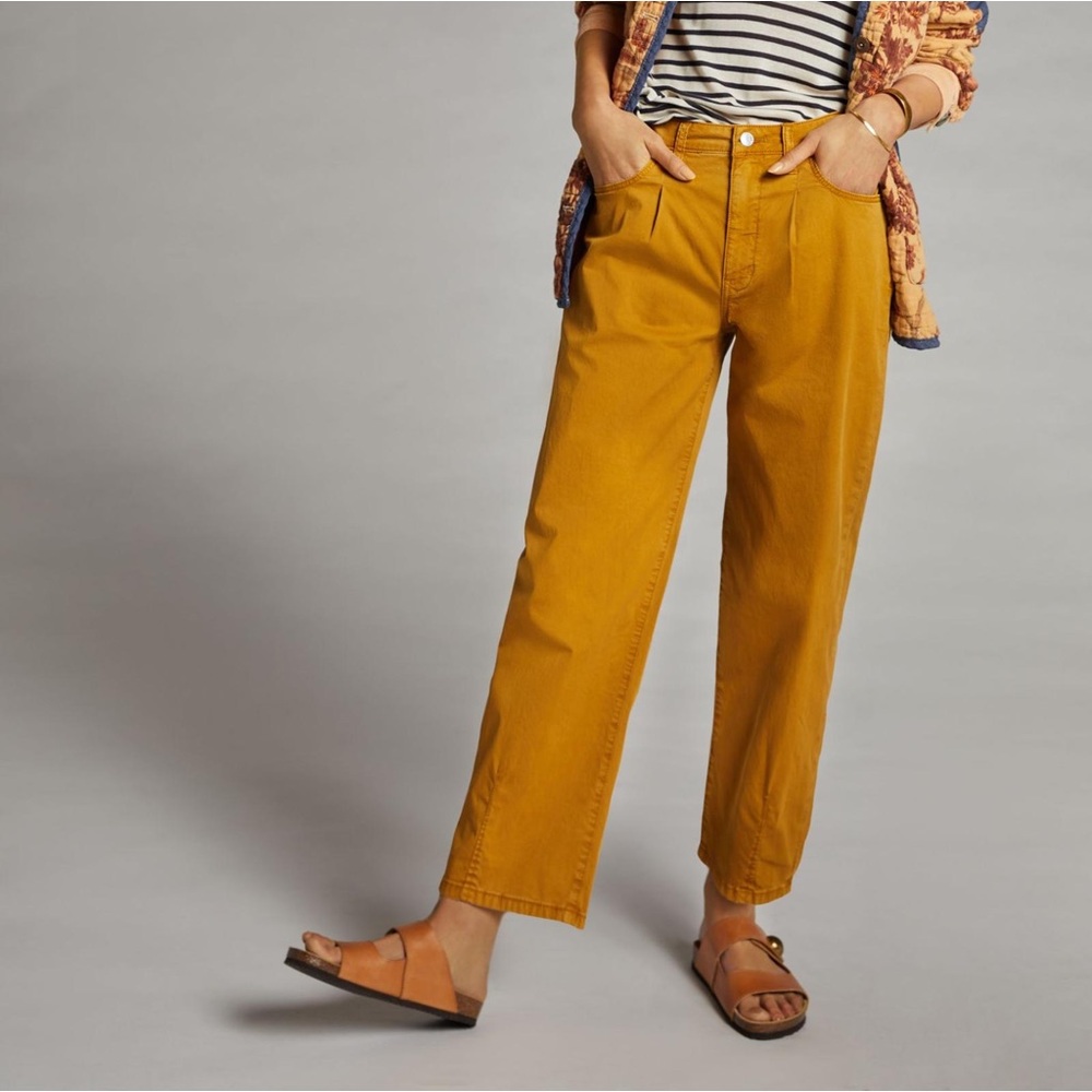Pilcro Mustard Yellow Trousers